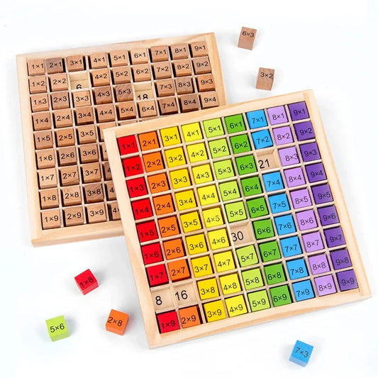 Wooden Montessori Multiplication Board