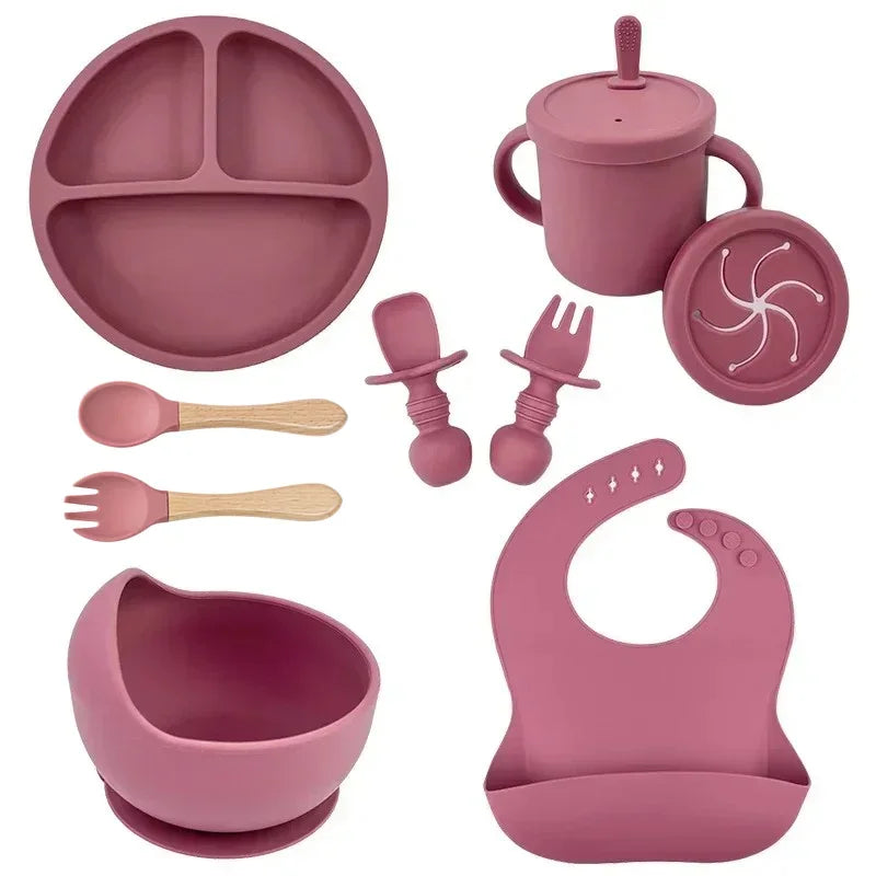 Food Grade Silicone Child Dish Set 
