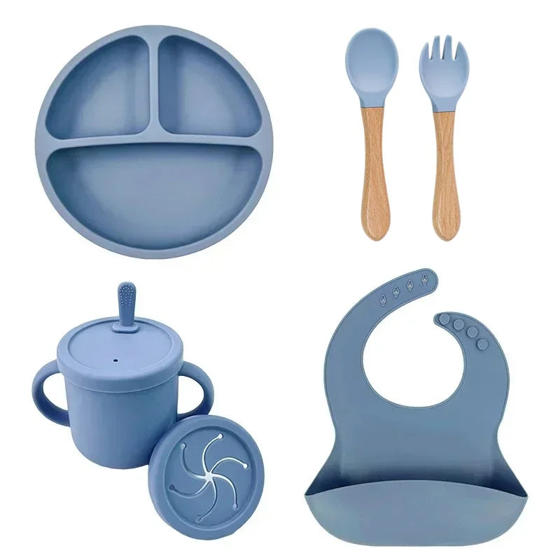 Food Grade Silicone Child Dish Set 