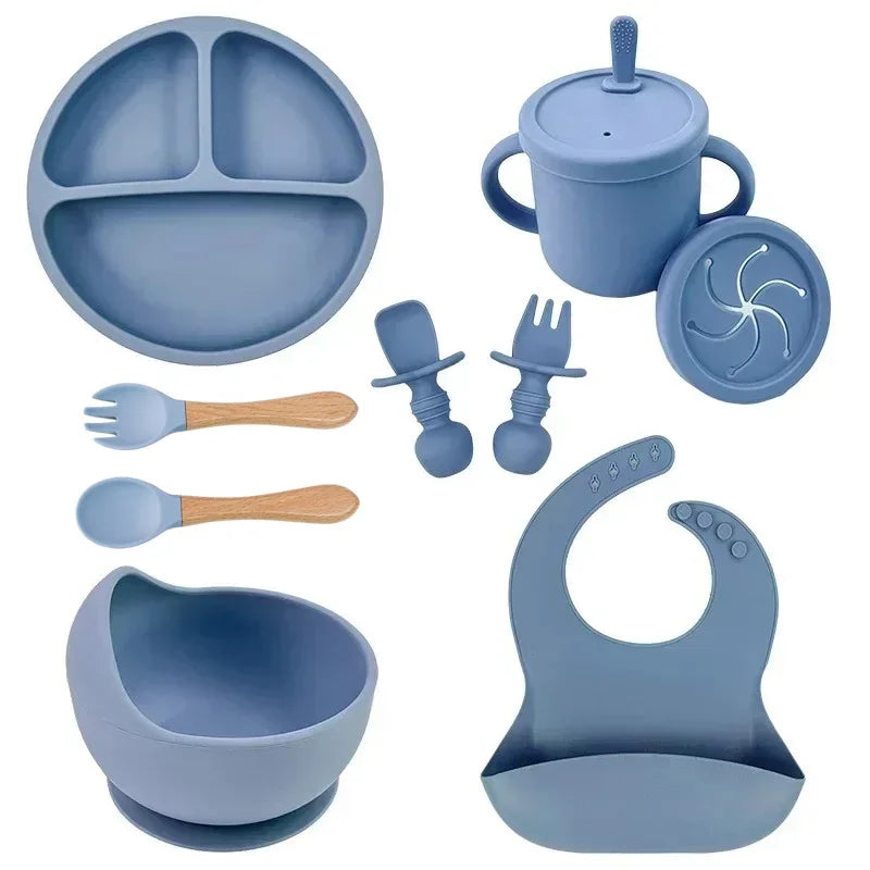 Food Grade Silicone Child Dish Set 