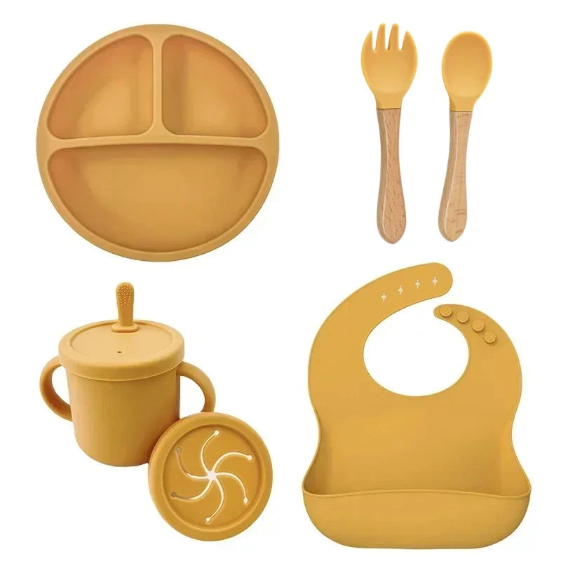 Food Grade Silicone Child Dish Set 