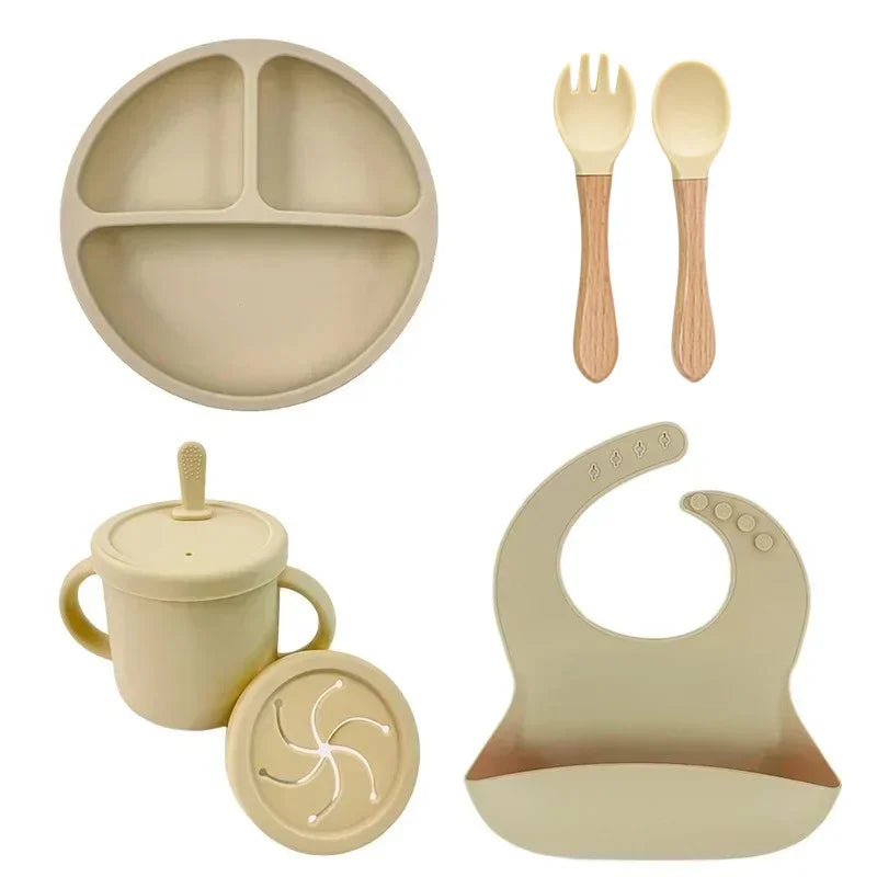Food Grade Silicone Child Dish Set 
